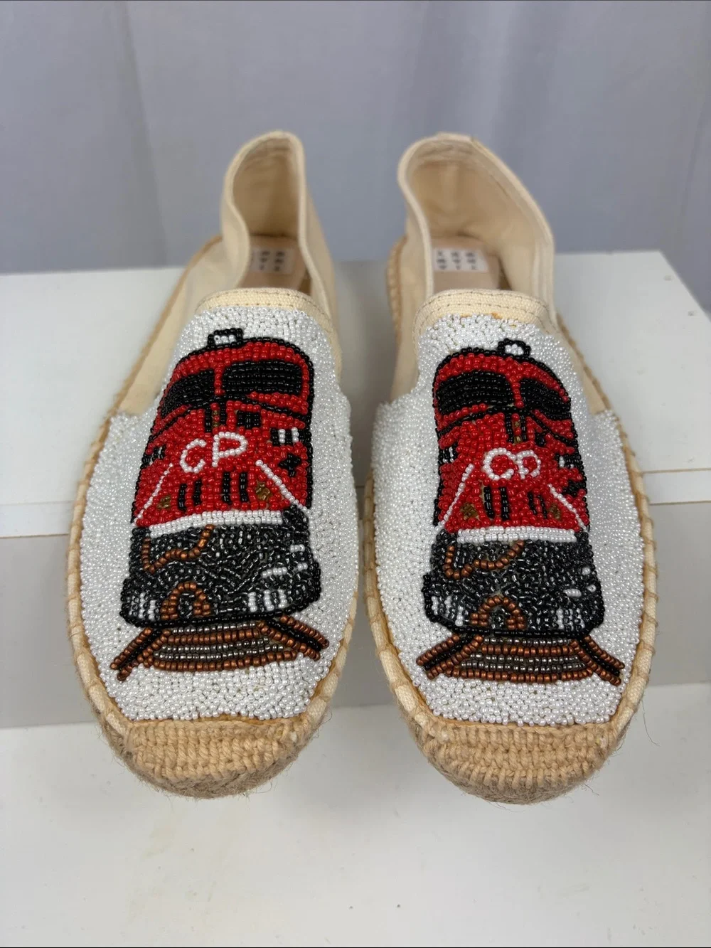 Tiana x New York Beaded Espadrille CP‎ Railroad Flats Shoes.